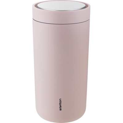 Stelton Термочаша To-Go Click с двойни стени от стомана 400 мл светлорозова (685-36)