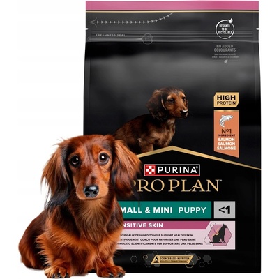 Pro Plan Sensitive Skin puppy malé a velmi malé lososové 3 kg