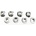Traxxas Гайки Traxxas Nuts, 5mm flanged nylon locking (steel, serrated) (8), TRX5147X (TRX5147X)