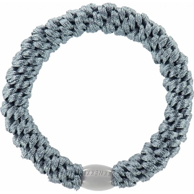 KKNEKKI Gumička do vlasů Kknekki Dusty Grey Blue, modrá barva, textil – Zboží Dáma