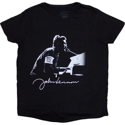 John Lennon People For Peace Black S Дамски Риза (<![CDATA[JLTS03LB01]]>)