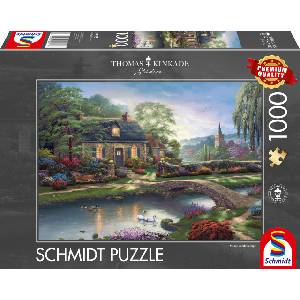Schmidt Spiele Пъзел Schmidt от 1000 части - Каменна къщичка (59775)