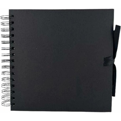 WEST DESIGN PRODUCTS LIMITED West Design Album kroužkové se stuhou 20,5 × 20,5 cm (200 g/m2, 42 listů) - černé