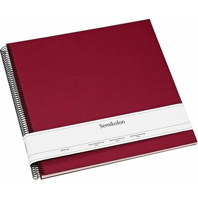 Spiral Economy Album Large cream burgundy