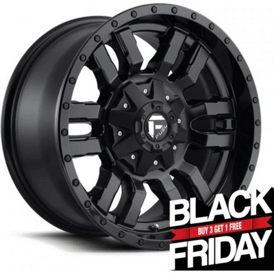 Fuel D596 SLEDGE 8x18 6x114,3 ET35 matte black gloss black lip