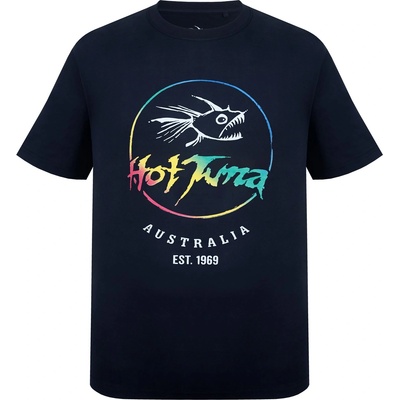 Hot Tuna Мъжка тениска Hot Tuna Crew T Shirt Mens - Black Crcl Logo