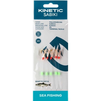 Kinetic Návazec Sabiki FullHouse Fishskin Flash 130cm 6