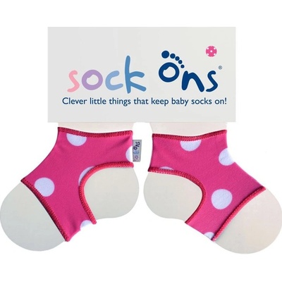 Sock Ons Držáky na ponožky Pink Spots – Zboží Dáma