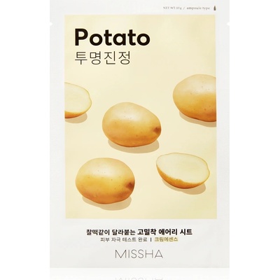 Missha Airy Fit Sheet Mask Potato plátýnková maska s výtažkem z brambor 19 g – Zboží Dáma