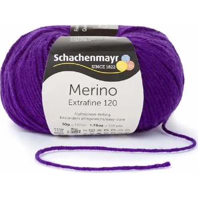 Schachenmayr Merino extrafine 120 Tmavě fialová 148
