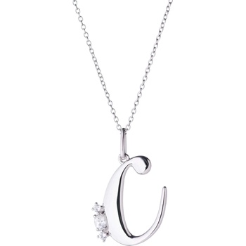 Silenti Jewelry Сребърно колие "С