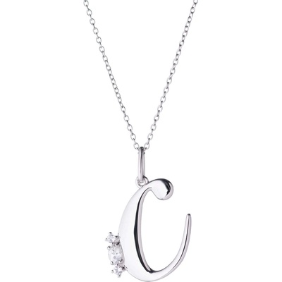 Silenti Jewelry Сребърно колие "С