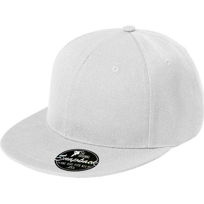 Malfini ks rovným kšiltem Rap 6P Bílá