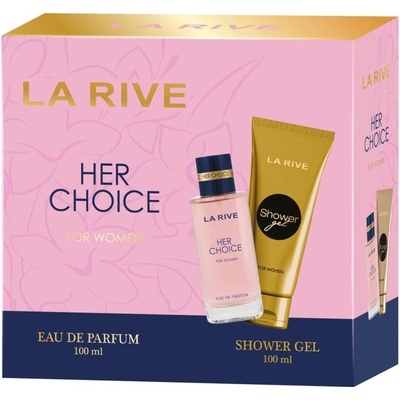 La Rive Her Choice EDP 100 ml + sprchový gél 100 ml, darčeková sada pre ženy