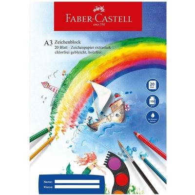 Faber-Castell Блок за рисуване, офсетова хартия, А3, 100 g/m (1575120033)