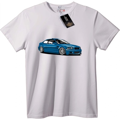 NOONEBRAND Тениска със синя BMW кола - 2XL, Black
