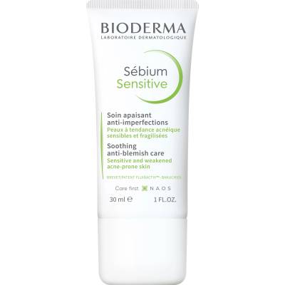 BIODERMA Sébium Успокояващ крем против несъвършенства Sensitive, 30 ml