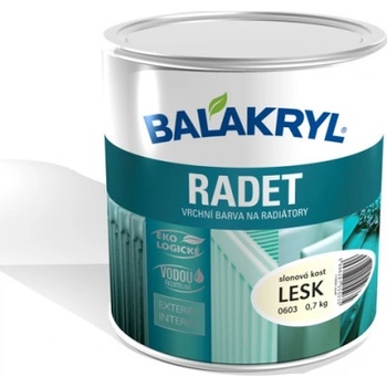 Balakryl Radet vrchní farba na radiátory 0100 Bílý Lesk 0,7 kg