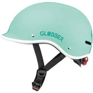 Globber Детска светеща каска Globber Master XS/S (47-51см), ментово-зелена - toytown