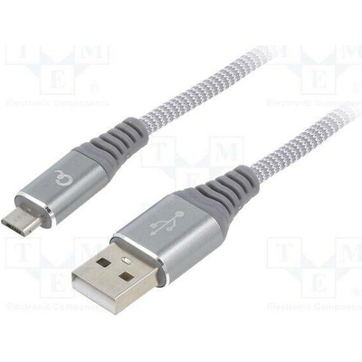 Gembird CC-USB2B-AMMBM-1M-WB2 USB 2.0 USB A vidlice USB B micro vidlice