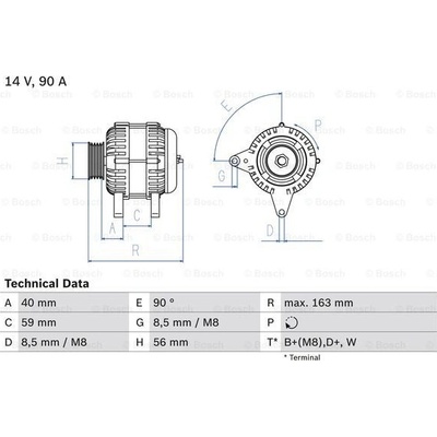 BOSCH Generátor 0986040940