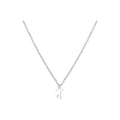 Šperky4U Ocelový náhrdelník, písmeno J OPD0339-J