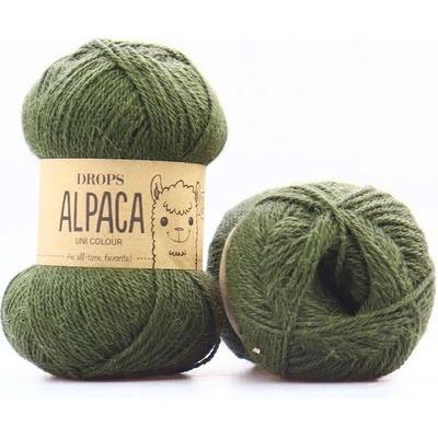 Drops Alpaca UNI 7895 tmavá zelená