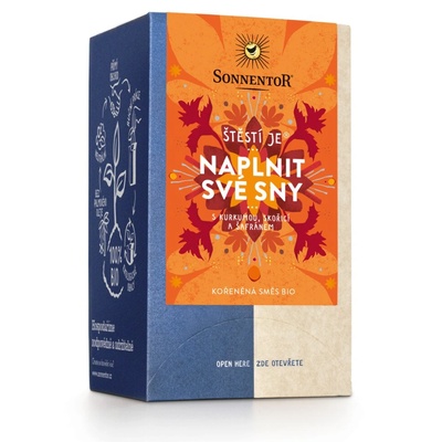 SONNENTOR - Щастието е® да сбъднеш мечтите си, чай на порции, БИО, 18 бр
