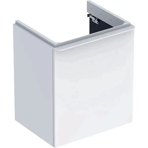 Geberit Долен шкаф Geberit Smyle Square за окачена мивка, бял, 1 врата, ляв ограничител, 54 см (500.366.00.1)
