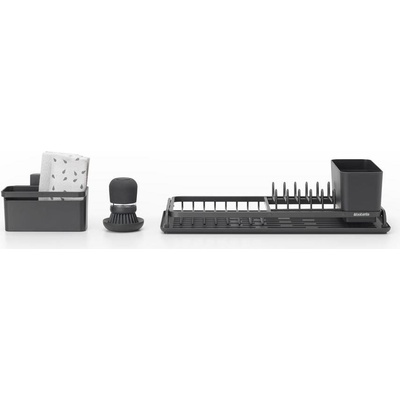 Brabantia Сушилник за съдове Brabantia с 3 аксесоара 4 части (660184)