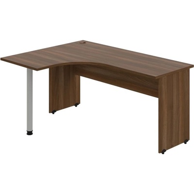 OFFICE PRO s.r.o. HOBIS kancelársky stôl pracovný tvarový, ergo pravý - GE 60 P, orech