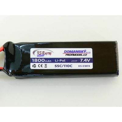 KS-Racing Energy Profimodel Li-Po baterie 1800mAh / 7,4V / 55/110C