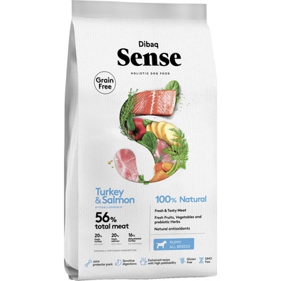 Dibaq sence Salmon-Turkey Puppy 12 kg