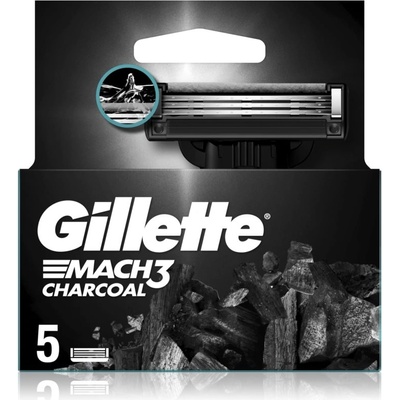 Gillette Mach3 Charcoal Резервни остриета 5 бр