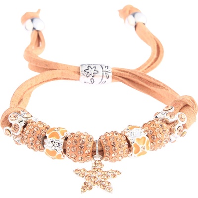 Bando náramok Crystal W178 modrý béžová