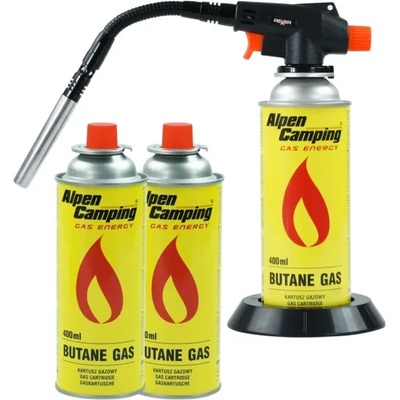 REXXER Комплект газова горелка + 3 бр. газ rexxer rb-04-119/ 1300 w (rb-04-119)