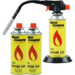 REXXER Комплект газова горелка + 3 бр. газ rexxer rb-04-119/ 1300 w (rb-04-119)