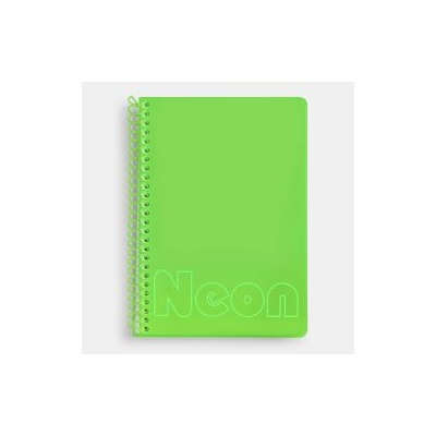 Sentio Тетрадка със спирала A5 Neon Green 80 листа