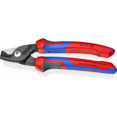 KNIPEX Nůžky kabelové 160 mm stepcut s krokovým řezem, knipex 9512160