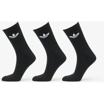 adidas Trefoil Cushion Crew Socks 3-Pack Black