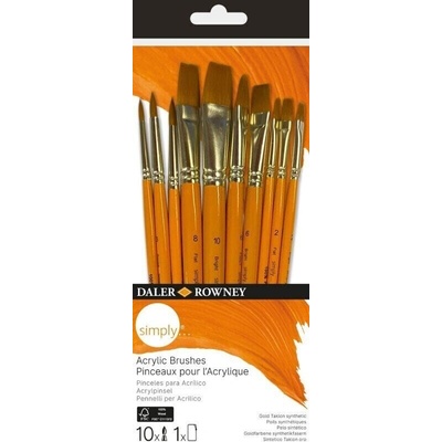 Daler-Rowney Simply Комплект четки 10 бр (216620110)