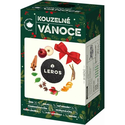 Leros KÚZELNÉ VIANOCE bylinný čaj s korením 20 x 2 g