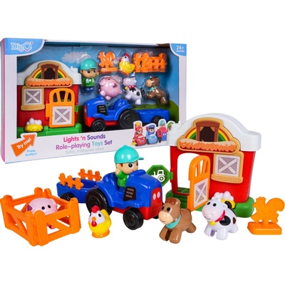 RKToys farma s traktorem a zvířátky