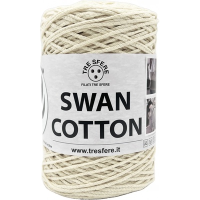 Příze šňůrková Swan Cotton smetanová