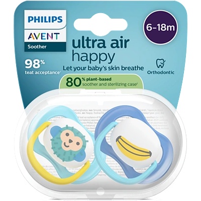 Philips Avent Ultra Air SCF080/26, 6-18 м. , 2 броя (SCF080/26)