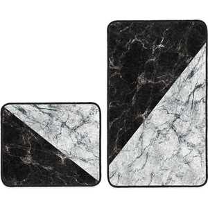 Mila Home Черно-бели изтривалки за баня в комплект от 2 броя 60x100 cm - Mila Home (Bathmat-2li-SetRyl42)