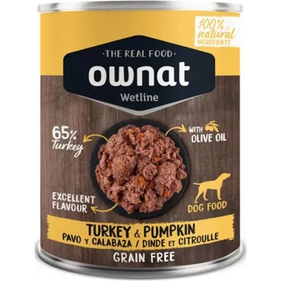 OWNAT Wetline Turkey & Pumpkin 395 g