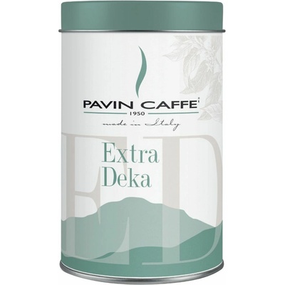 Pavin Caffè EXTRA DEKA mletá bezkofeinová 100% Arabica v plechovce 250 g