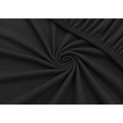 urbanzo.cz Napínací prostěradlo Jersey Černé 160x200