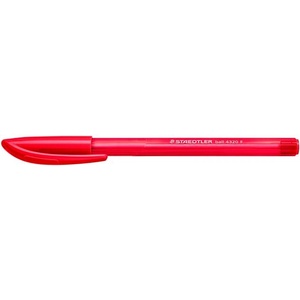 STAEDTLER Химикалка, 0, 3 мм, капачка, STAEDTLER "Ball 432", червена 4320 F-2/432 F-2 (4320 F-2/432 F-2)